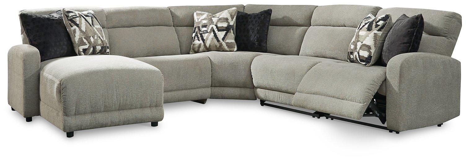Colleyville Power Reclining Sectional with Chaise - Vida Furniture (Laredo,TX)