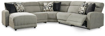 Colleyville Power Reclining Sectional with Chaise - Vida Furniture (Laredo,TX)