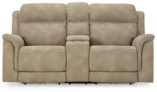 Next-Gen DuraPella Power Reclining Loveseat with Console - Vida Furniture (Laredo,TX)