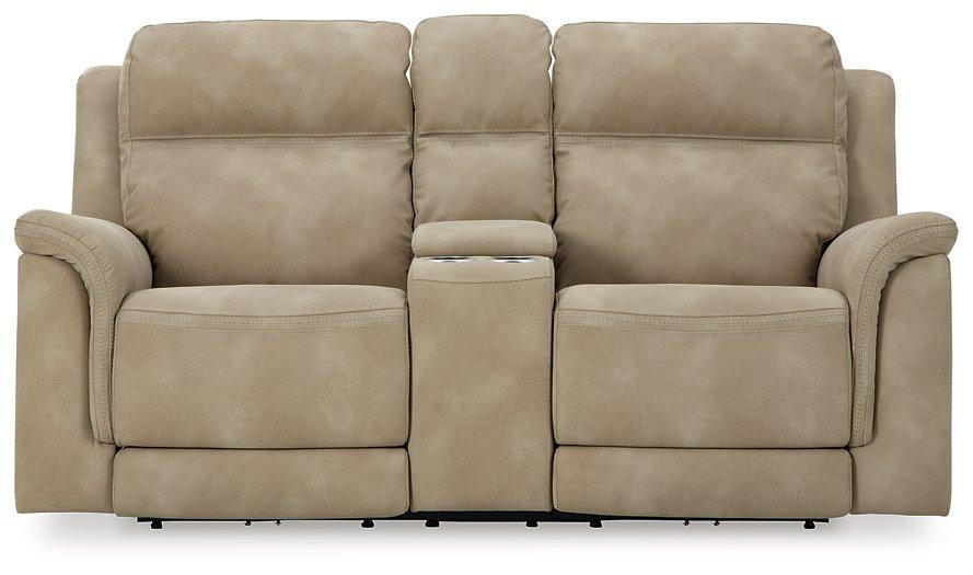 Next-Gen DuraPella Power Reclining Loveseat with Console - Vida Furniture (Laredo,TX)