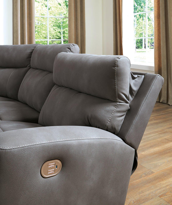 Next-Gen DuraPella Power Reclining Sectional - Vida Furniture (Laredo,TX)