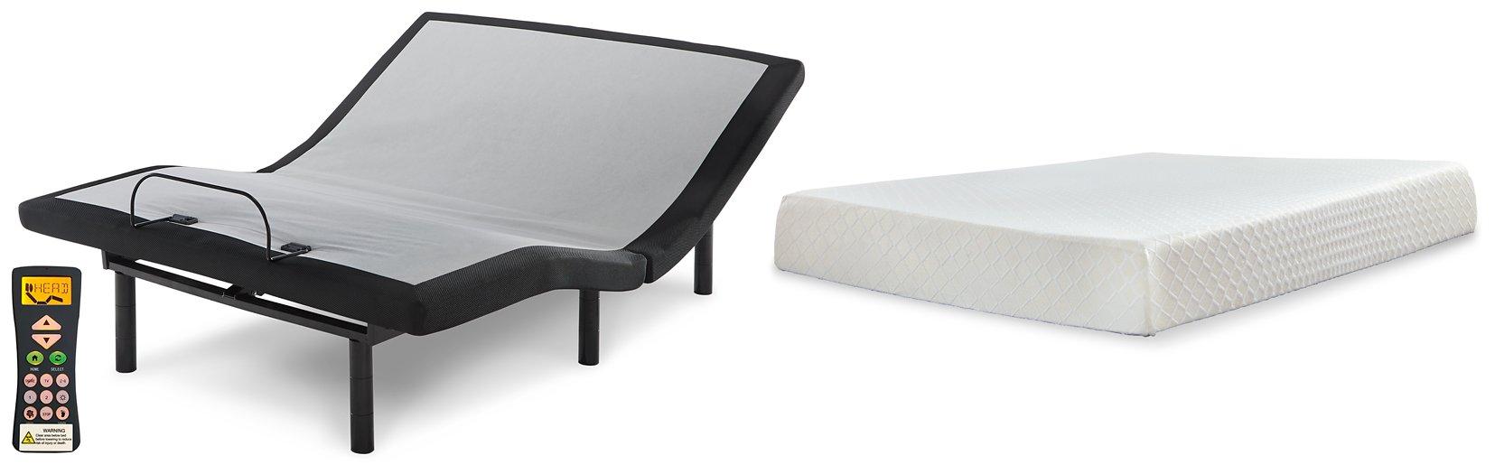 10 Inch Chime Memory Foam Mattress Set - Vida Furniture (Laredo,TX)