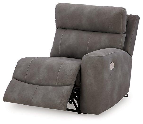 Next-Gen DuraPella Power Reclining Sectional Loveseat with Console - Vida Furniture (Laredo,TX)
