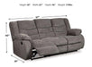 Tulen Reclining Sofa - Vida Furniture (Laredo,TX)