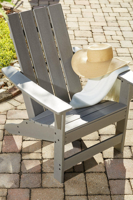 Visola Outdoor Adirondack Chair Set with End Table - Vida Furniture (Laredo,TX)