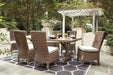 Beachcroft Outdoor Dining Set - Vida Furniture (Laredo,TX)