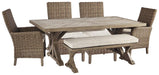 Beachcroft Outdoor Dining Set - Vida Furniture (Laredo,TX)