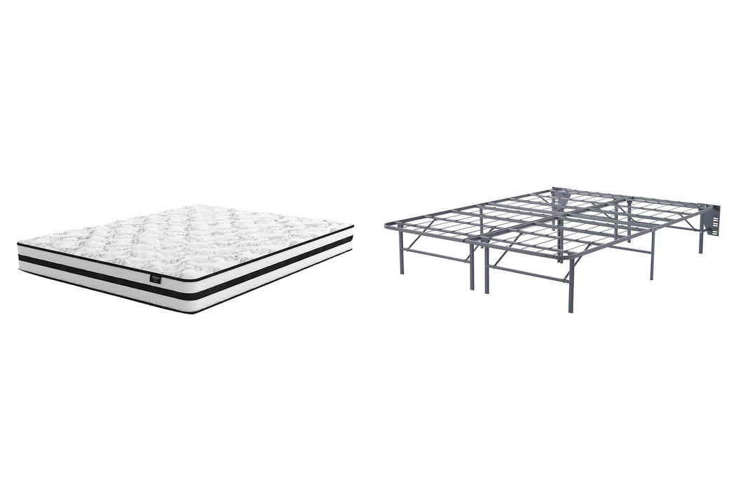 8 Inch Chime Innerspring Mattress Set - Vida Furniture (Laredo,TX)