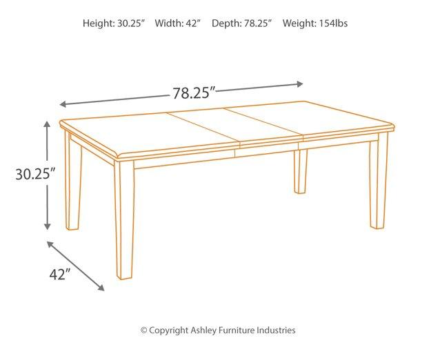Haddigan Dining Set - Vida Furniture (Laredo,TX)