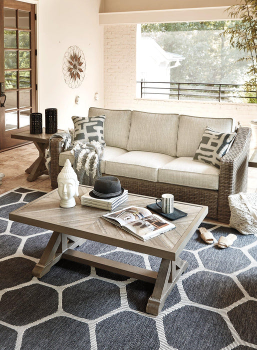 Beachcroft Beachcroft Nuvella Sofa with Coffee and End Table - Vida Furniture (Laredo,TX)