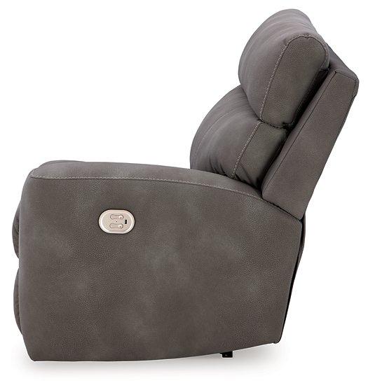 Next-Gen DuraPella Power Reclining Sectional Loveseat with Console - Vida Furniture (Laredo,TX)