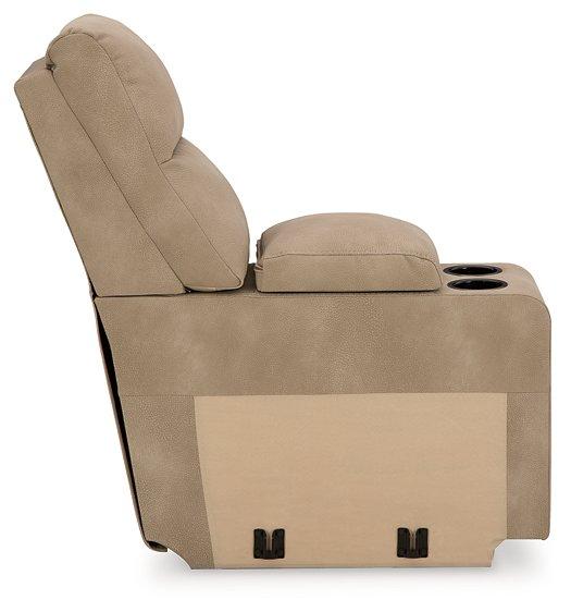 Next-Gen DuraPella Power Reclining Sectional Loveseat with Console - Vida Furniture (Laredo,TX)
