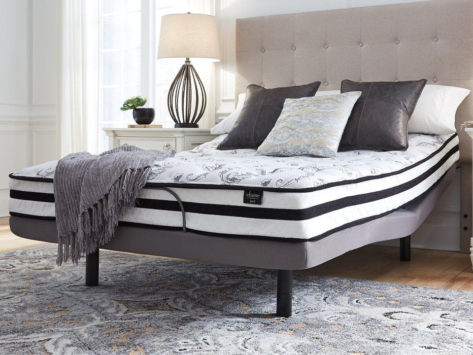 8 Inch Chime Innerspring Mattress Set - Vida Furniture (Laredo,TX)
