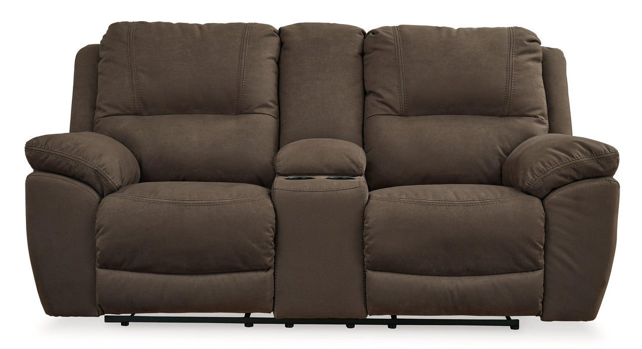 Next-Gen Gaucho Reclining Loveseat with Console - Vida Furniture (Laredo,TX)