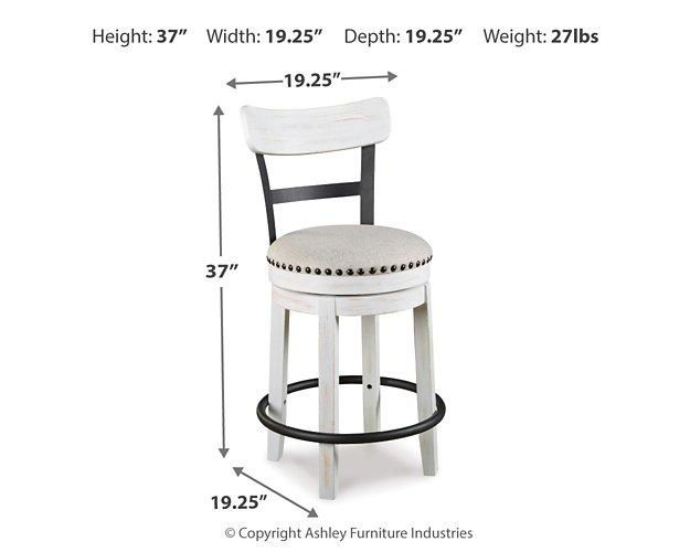 Valebeck Counter Height Bar Stool - Vida Furniture (Laredo,TX)
