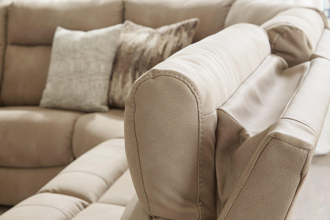 Next-Gen DuraPella Power Reclining Sectional - Vida Furniture (Laredo,TX)