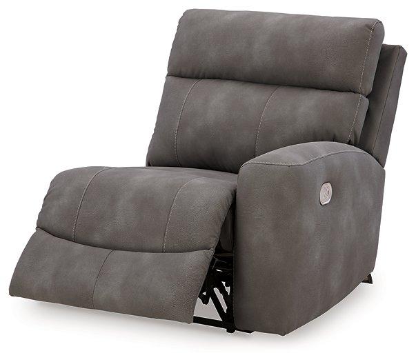 Next-Gen DuraPella Power Reclining Sectional Loveseat with Console - Vida Furniture (Laredo,TX)