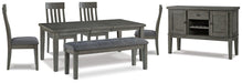 Hallanden Dining Room Set - Vida Furniture (Laredo,TX)