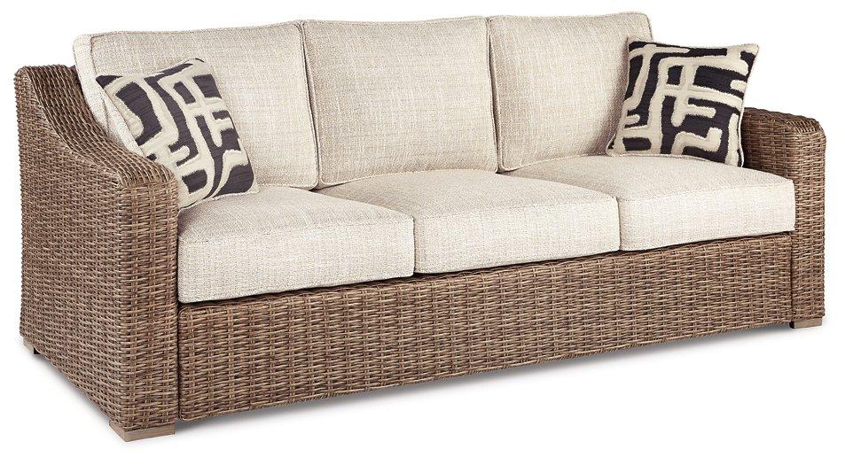 Beachcroft Beachcroft Nuvella Sofa with Coffee and End Table - Vida Furniture (Laredo,TX)