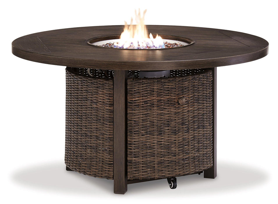 Paradise Trail Outdoor Sofa, Lounge Chairs and Fire Pit Table - Vida Furniture (Laredo,TX)