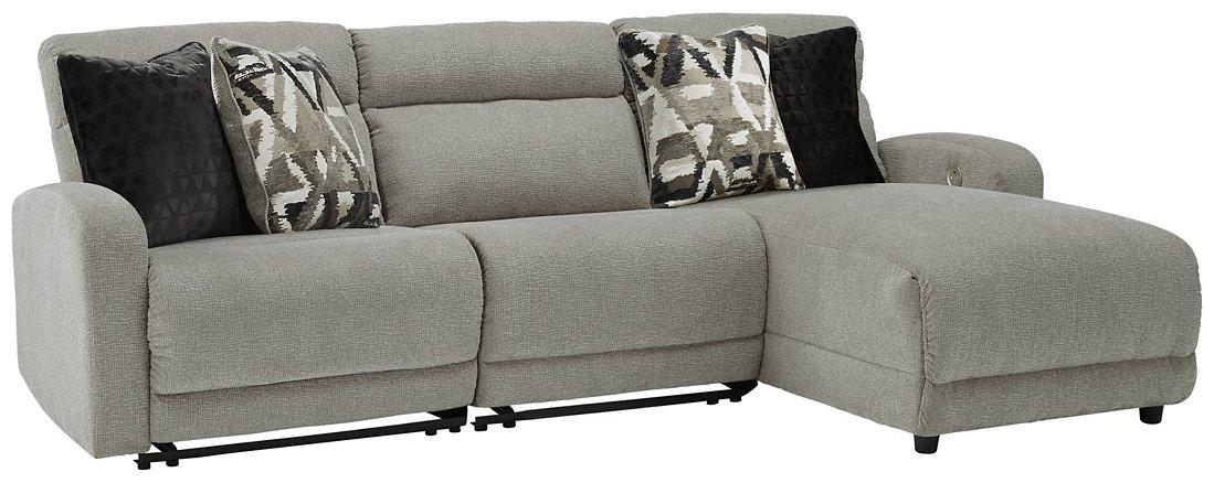 Colleyville Power Reclining Sectional with Chaise - Vida Furniture (Laredo,TX)
