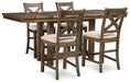Moriville Counter Height Dining Set - Vida Furniture (Laredo,TX)