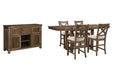 Moriville Counter Height Dining Set - Vida Furniture (Laredo,TX)