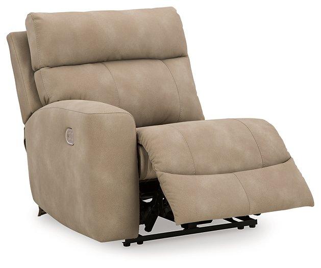 Next-Gen DuraPella Power Reclining Sectional Loveseat with Console - Vida Furniture (Laredo,TX)