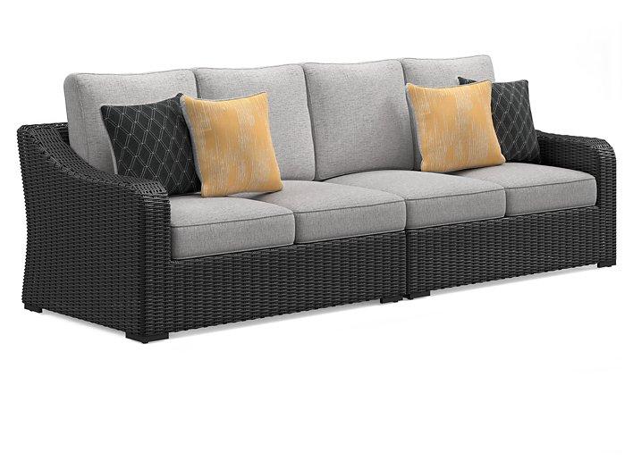Beachcroft 2-Piece Outdoor Loveseat with Cushion - Vida Furniture (Laredo,TX)