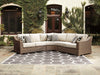 Beachcroft Outdoor Seating Set - Vida Furniture (Laredo,TX)