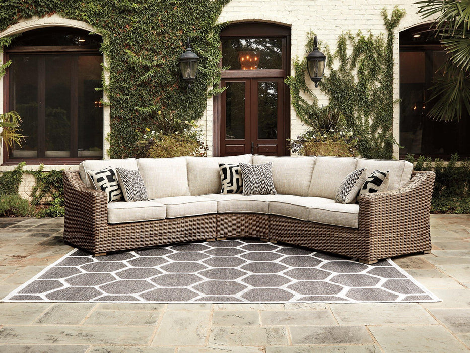 Beachcroft Outdoor Seating Set - Vida Furniture (Laredo,TX)