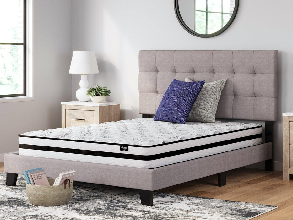 8 Inch Chime Innerspring Mattress Set - Vida Furniture (Laredo,TX)