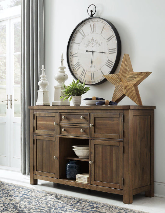Moriville Counter Height Dining Set - Vida Furniture (Laredo,TX)