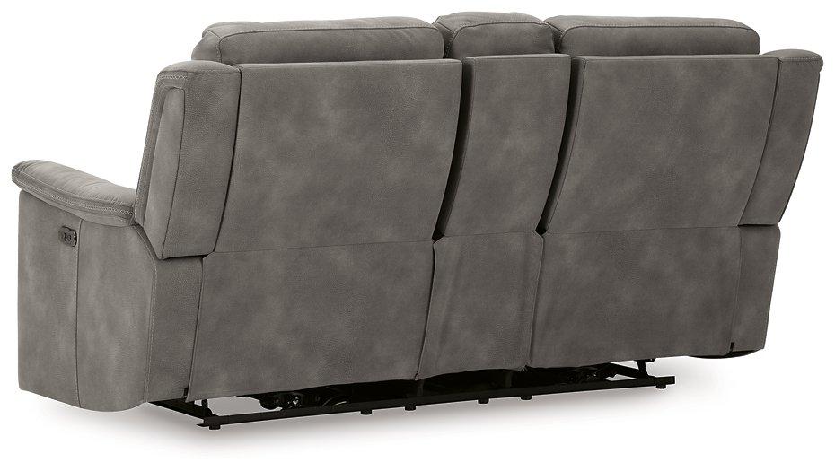 Next-Gen DuraPella Power Reclining Loveseat with Console - Vida Furniture (Laredo,TX)