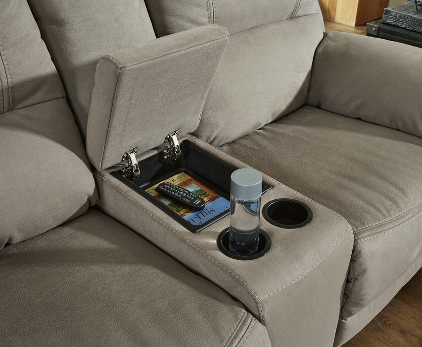Next-Gen Gaucho Reclining Loveseat with Console - Vida Furniture (Laredo,TX)