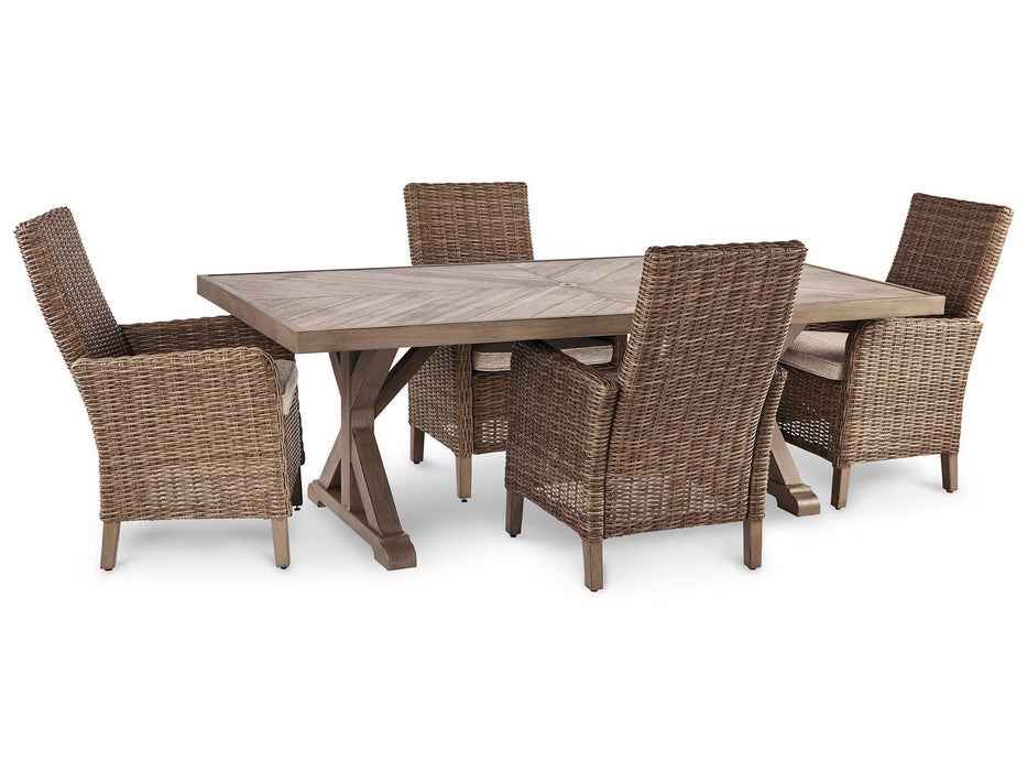 Beachcroft Outdoor Dining Set - Vida Furniture (Laredo,TX)
