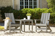 Visola Outdoor Adirondack Chair Set with End Table - Vida Furniture (Laredo,TX)