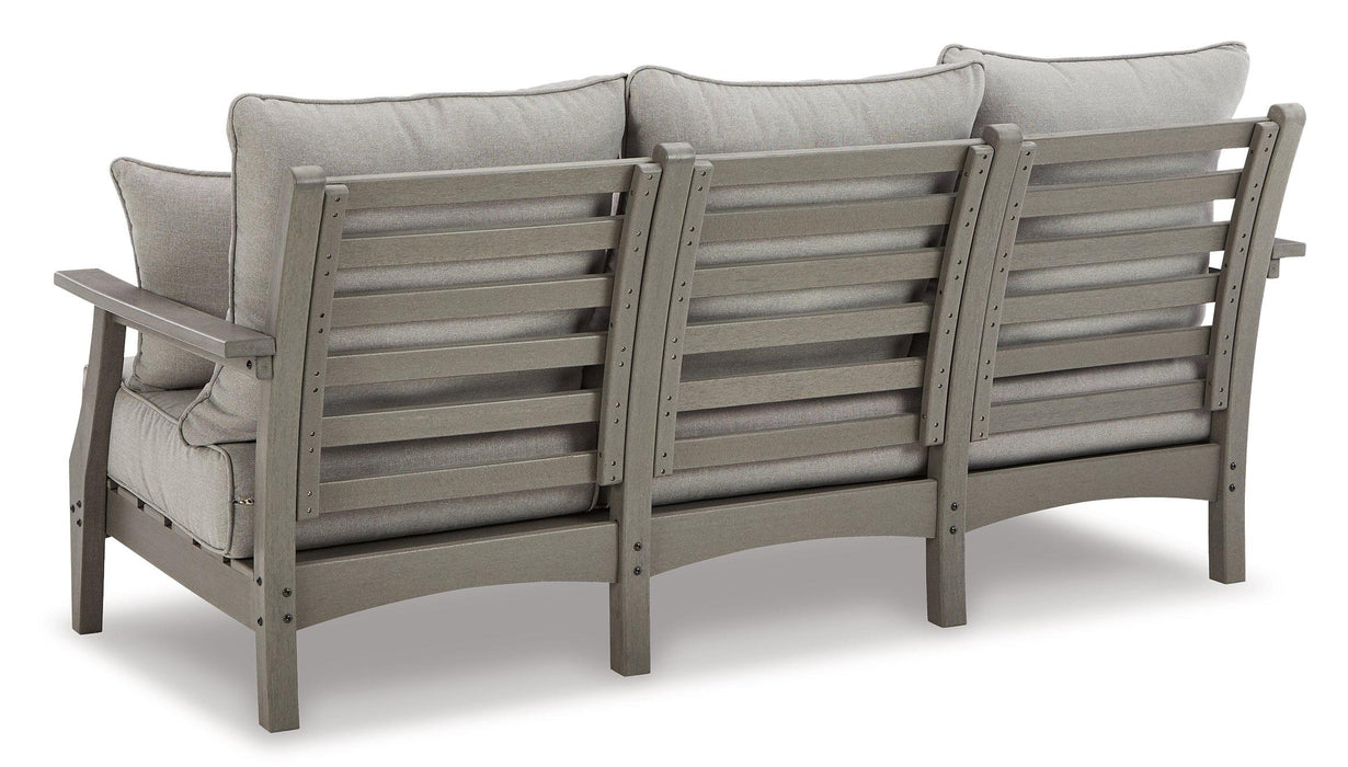 Visola Outdoor Sofa and Loveseat Set - Vida Furniture (Laredo,TX)