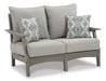 Visola Outdoor Sofa and Loveseat Set - Vida Furniture (Laredo,TX)
