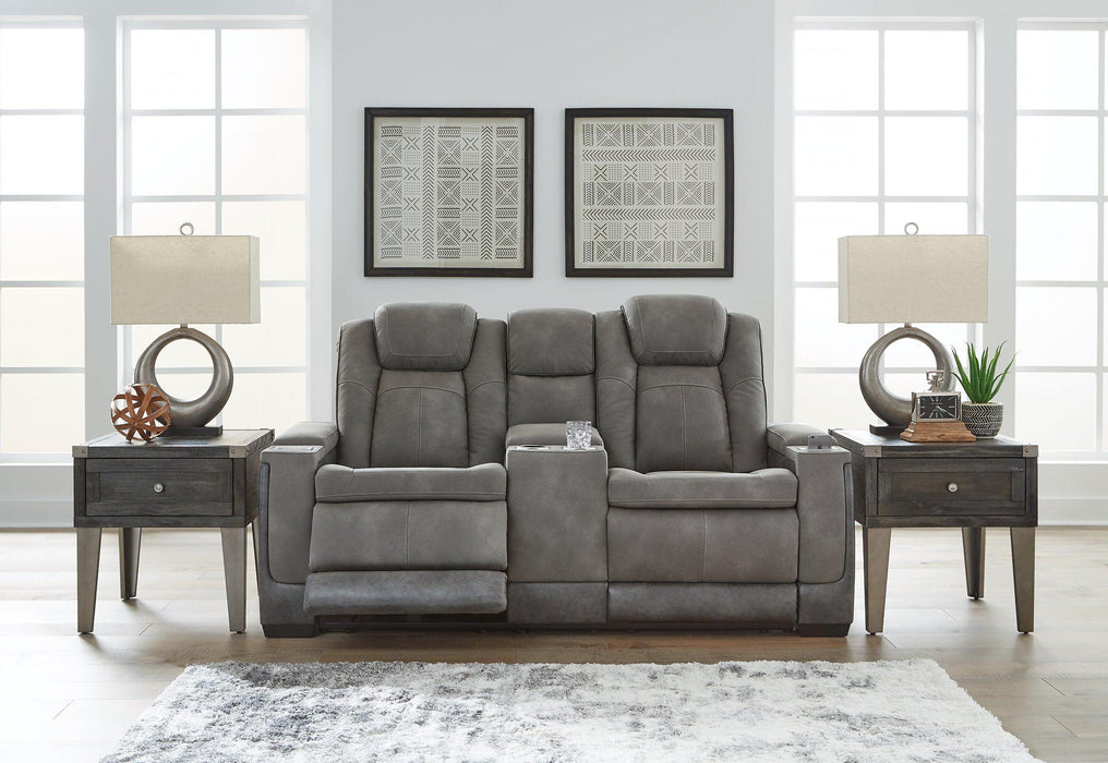 Next-Gen DuraPella Power Reclining Loveseat with Console - Vida Furniture (Laredo,TX)