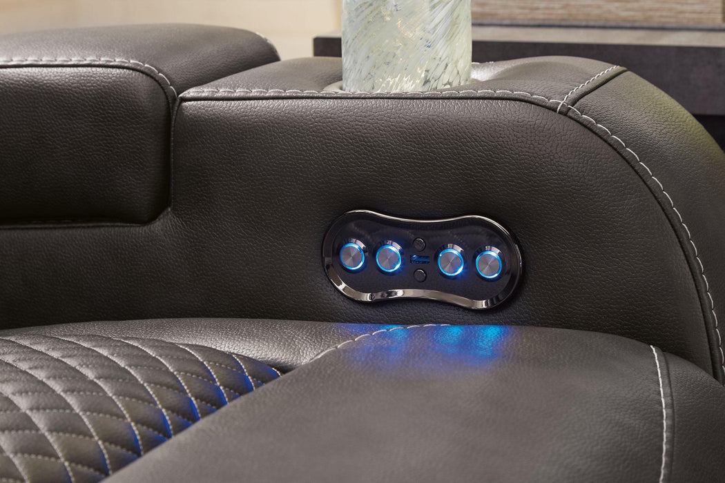 Fyne-Dyme Power Recliner - Vida Furniture (Laredo,TX)