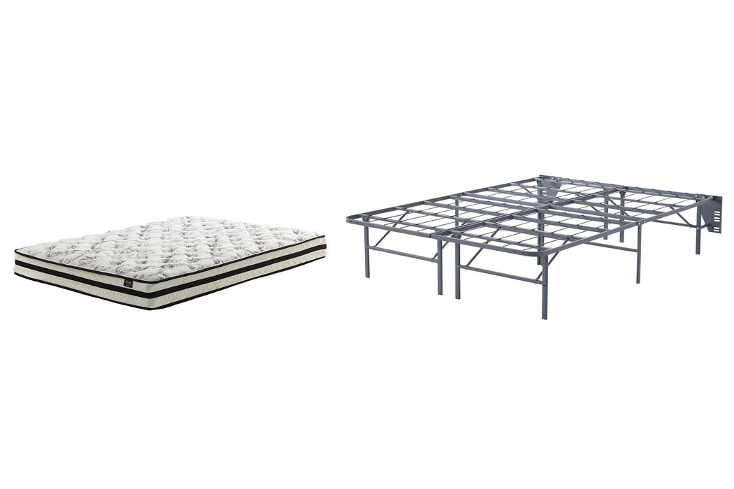 8 Inch Chime Innerspring Mattress Set - Vida Furniture (Laredo,TX)