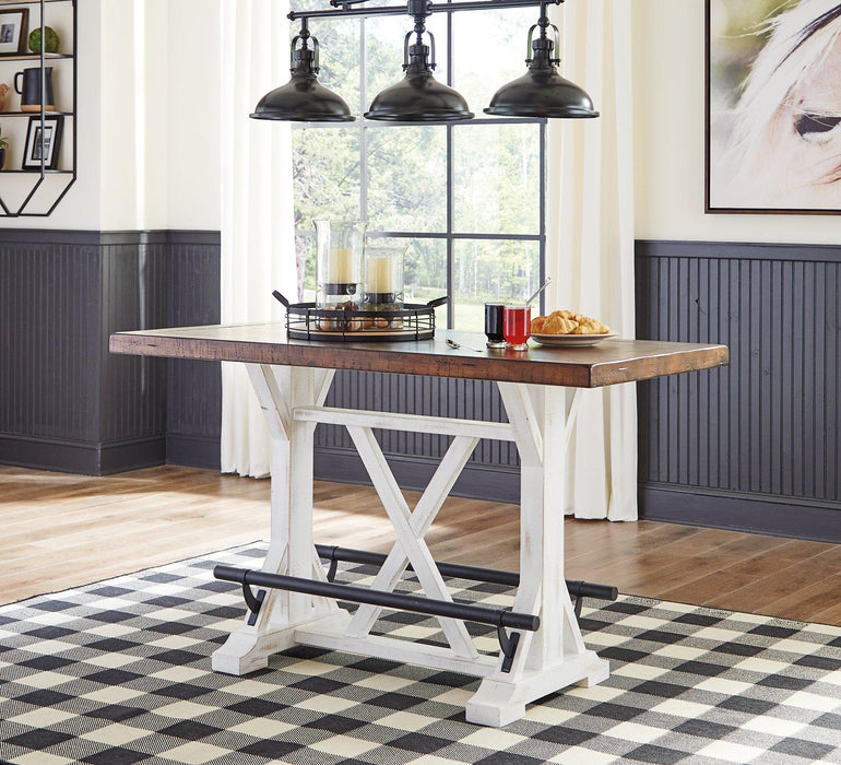 Valebeck Counter Height Dining Table - Vida Furniture (Laredo,TX)