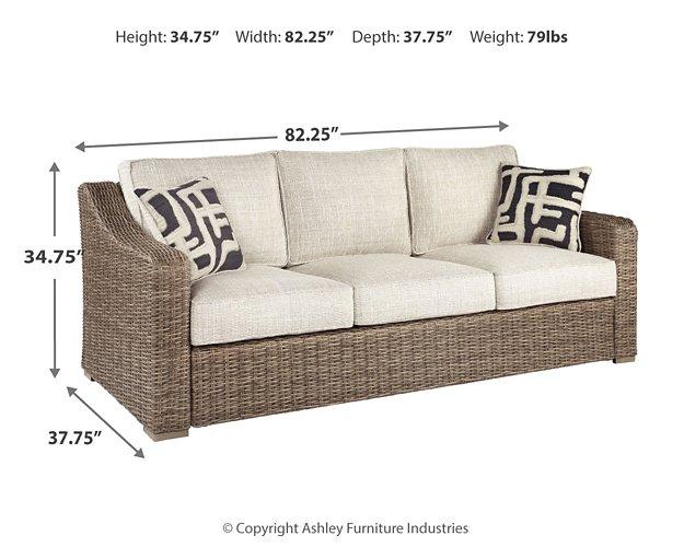 Beachcroft Beachcroft Nuvella Sofa with Coffee and End Table - Vida Furniture (Laredo,TX)
