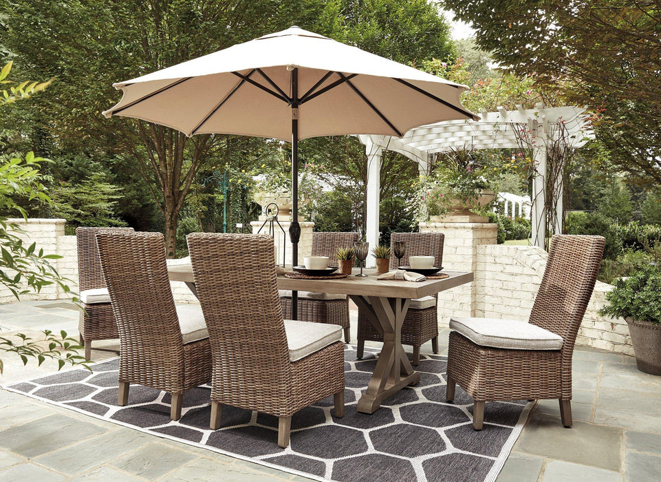 Beachcroft Outdoor Dining Set - Vida Furniture (Laredo,TX)