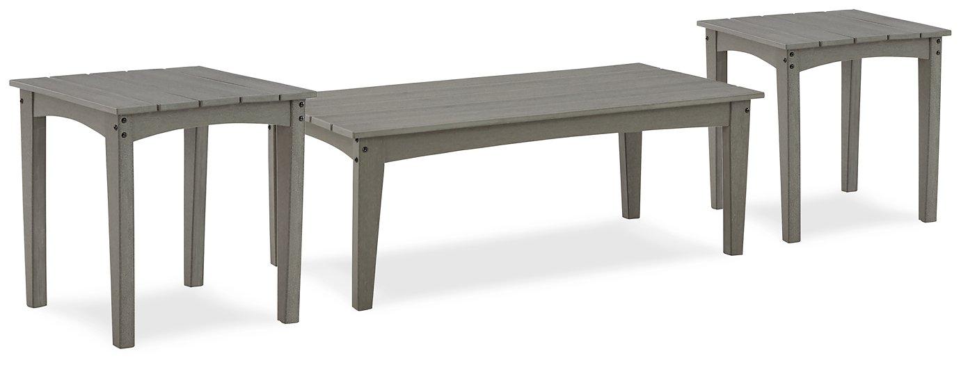 Visola Outdoor Occasional Table Set - Vida Furniture (Laredo,TX)