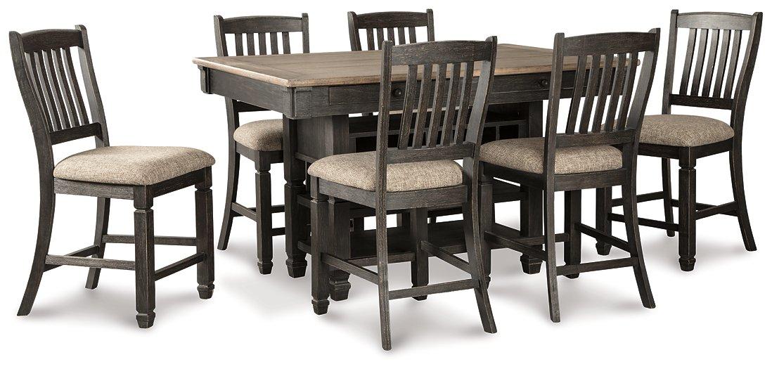 Tyler Creek Counter Height Dining Set - Vida Furniture (Laredo,TX)