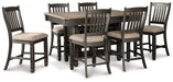Tyler Creek Counter Height Dining Set - Vida Furniture (Laredo,TX)
