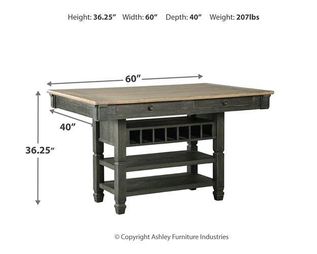 Tyler Creek Counter Height Dining Set - Vida Furniture (Laredo,TX)