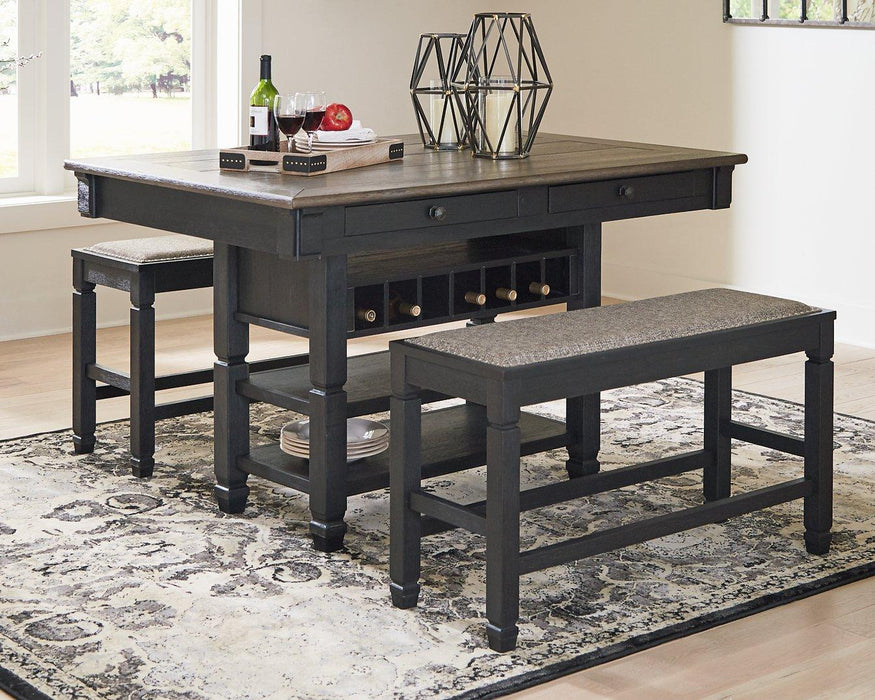 Tyler Creek Counter Height Dining Set - Vida Furniture (Laredo,TX)